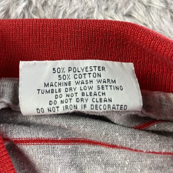 Vintage UNLV Runnin Rebels Polo Shirt Mens Extra Large Gray Red USA Made 90s - Picture 6 of 9